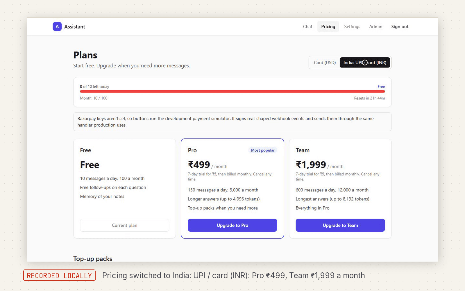 AI App Starter: Ship a Production AI Assistant SaaS in a Weekend preview 3
